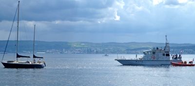 Forbidding sky
A forbidding sky beyond HMS Pursuer during the bicentenary celebrations off Helensburgh pier on Saturday August 4 2012. Photo by Neil MacLeod.
