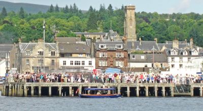 Crowded pier
Helensburgh pier is crowded as the bicentenary nautical flotilla approaches on Saturday August 4 2012. Photo by Kenneth Speirs.
