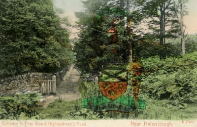 Pine Wood
Entrance to Pine Wood, The Highlandman's Road. Postcard dated 1891.
