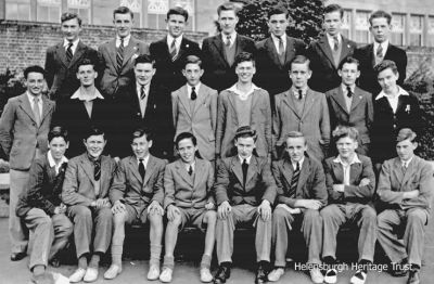 1944 Hermitage 4th Year boys
Back row from left, Wood, Macfarlane, McAllister, Hume, McKillop, Howie, Rowatt; second row, Tran, Howard Macdonald, Grant, Rankine, Orr, Davis, Gilchrist, Hardy; front row, Thompson, Sutton, Macaulay, Mactaggart, Robb, Dawson, Isbister, Muir. Corrected and first names would be welcomed. Image supplied by Liz Sutherland.


