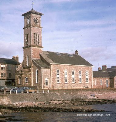 Old Parish Church
The Old Parish Church on Helensburgh seafront, circa 1970, which stood on the seafront and later became a Church of Scotland centre for servicemen and women. It was opened on May 23 1847. Now only the tower is standing, and contains the tourist information office. Image by Stewart Noble.
