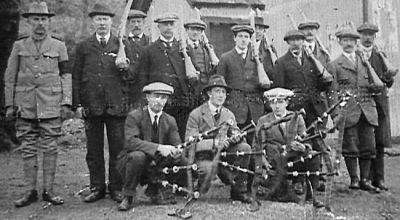 Arrochar Volunteers
A 1914 image of Arrochar volunteer soldiers ready to serve in the World War One. Image by courtesy of Arrochar, Tarbet and Ardlui Heritage Group who have produced a booklet to commemorate the 'Great War'.
