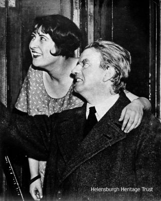 Publicity picture
John Logie Baird smiles broadly for a publicity still with Gwen Farrar, a London-born singer, cellist and film actress, who was the stage partner of singing pianist Norah Blaney. Image date unknown.
