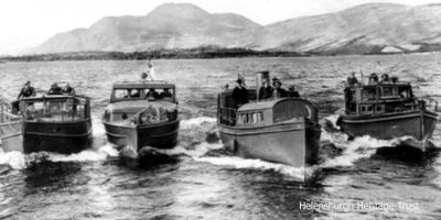 The Balloch Navy
World War Two Home Guard security extended around Loch Lomond, where the Rhu-based Marine Aircraft Experimental Establishment conducted top secret trials, but this was not the responsibility of MAEE. The fear was that German seaplanes might land on Loch Lomond, especially at night, so the four vessels of the â€˜Balloch Navyâ€™ patrolled the loch in requisitioned motorboats which were armed and flew the white ensign.
Keywords: Balloch navy