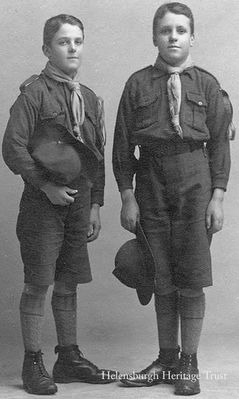 The Burgess brothers
The Burgess brothers, members of a well known Helensburgh family, are pictured in their Scout uniforms in 1914. Image supplied by Geoff Riddington.
