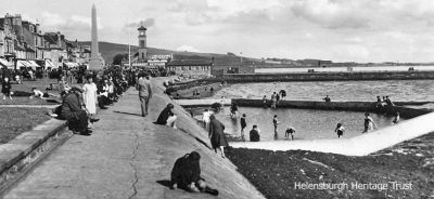 Paddling pool
The Helensburgh seafront paddling pool at the foot of John Street, which was later demolished. Image date unknown.

