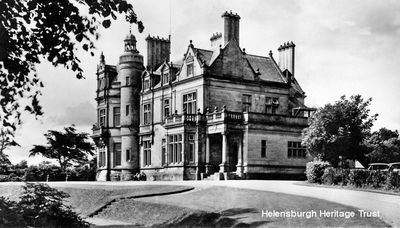 Cairndhu
The Cairndhu Hotel, later a nursing home for the elderly and now disused, photographed by Helensburgh photographer Bill Benzie. Originally Cairndhu House, it was built in 1871 to a William Leiper design in the style of a grand chateau for John Ure, Provost of Glasgow, whose son became Lord Strathclyde and lived in the mansion. Image date unknown.
