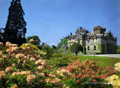 Cameron House
Cameron House at Duck Bay, Loch Lomond, before it became a luxury hotel. It was the family home of Patrick Telfer Smollett and his wife Gina, and was surrounded by 25 acres of gardens which for some years he operated as a Bear Park before he sold the property in 1986. The 18th century baronial mansion â€” for a time the home of 18th century novelist and poet Tobias Smollett â€” was steeped in Scottish history, and contained many unique and unusual collections. For three centuries, the Cameron House estate remained in the hands of the Smollett family, originally merchants and shipbuilders from Dumbarton and later wealthy landed gentry.
