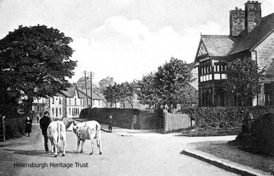 Cardross Main Street
An old image of Cardross Main Street looking west, with the house which later became the Muirholm Hotel and is now a Co-op foodstore, on the right. Image, date unknown, supplied by Archie McIntyre.
