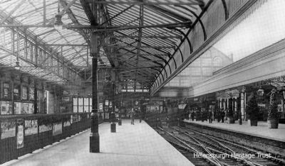 Helensburgh Central
Helensburgh Central Station, possibly circa 1890.The photo was taken for Macneur & Bryden Ltd., stationers and publishers of the Helensburgh and Gareloch Times weekly newspaper, whose premises were in East Princes Street opposite the station.
