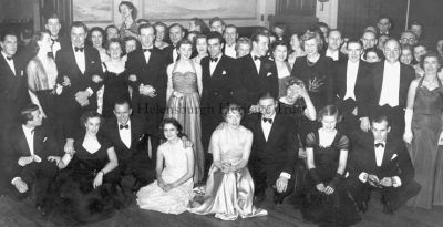 Tories Night Out
Revellers at the Conservative Dance in the Queenâ€™s Hotel in the mid 1950s. The image was supplied by former Helensburgh resident Sheila Allen (nee Cooper), who says that the picture was taken in the year that Lady Molly Huggins stood unsuccessfully as Conservative candidate for West Dunbartonshire.
