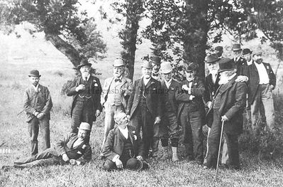 Town Council water trip
Members and officials of Helensburgh Town Council are pictured on the annual trip to inspect the reservoirs in 1896.
