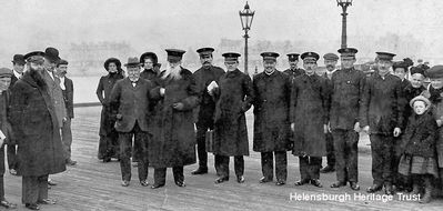 General Booth in Burgh
General William Booth, founder of the Salvation Army, visited Helensburgh on October 26 1910 to give a lecture in the Victoria Hall, staying overnight with the Kidston family at Ferniegair. He is pictured at Helensburgh pier the next day before leaving for Port Glasgow, with Provost David S.Maclachlan saying farewell. The gentleman in the bowler hat is the Lord Lieutenant of Dunbartonshire, Lord Inverclyde. Image supplied by Provost Billy Petrie.
