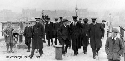 General Booth
The founder of the Salvation Army, General William Booth, leaves from Helensburgh pier the day after speaking at the Victoria Hall on October 26 1910, and is seen with Provost David S.Maclachlan. Booth, born in 1826, was the son of a Nottingham builder and converted to Christianity aged 15. He became a revivalist preacher, and in 1865 he and his wife Catherine set up a Christian Mission in London's east end to help the poor. It was reorganised along military lines in 1878, and the Salvation Army was born. He died in 1912.Image supplied by Malcolm LeMay.
