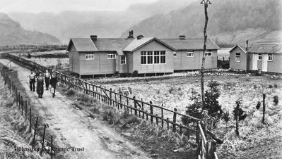 Glen Loin Youth Hostel
The Glen Loin Youth Hostel, near the Succoth Burn at Arrochar, was provided for the Scottish Youth Hostels Association by a grant from the Carnegie U.K. Trustees and was opened on March 19 1932 by Sir John Clerk Maxwell. It was very popular with climbers, as it was at the foot of the 'Arrochar Alps', and was in operation from 1932 to 1950. Image circa 1939.
