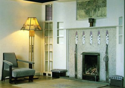 Hill House
The Drawing Room fireplace in The Hill House, the Upper Colquhoun Street mansion designed by Charles Rennie Mackintosh for Walter W.Blackie in 1902.
