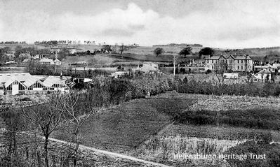 Helensburgh Hospitals
The Victoria Infirmary (left), built in 1895 by distinguished architect William Leiper, and the Infectious Diseases Hospital (right), which opened in 1875 and was demolished in 1959, can be seen in this 1904 image, taken from where Craighelen Tennis and Squash Club now stands.
