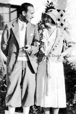 Andy and Jean Clyde
Film star Andy Clyde and his sister, stage star Jean Clyde, who both spent much of their childhood in Helensburgh, pictured together outside the Mac Sennett Studios in August 1931 when Jean had a holiday with Andy in Hollywood.
