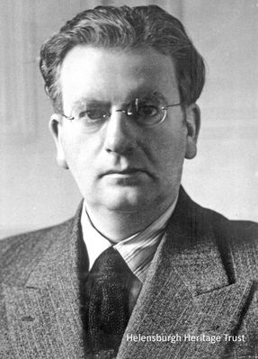 John Logie Baird
A photographic portrait of Helensburgh-born TV inventor John Logie Baird. Image date unknown.
