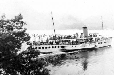 Maid of the Loch
The paddle steamer Maid of the Loch leaving Inversnaid for a cruise to the head of Loch Lomond in June 1968. The 555-ton vessel was the last paddle steamer built in Britain, and the last of a long line of Loch Lomond steamers beginning about 1816. Built by A. & J.Inglis of Glasgow, she was dismantled, shipped by rail to Balloch, reassembled, and launched on March 5 1953. Her last commercial sailing was in August 1981, and now she is looked after at Balloch Pier by the Maid Preservation Society.
