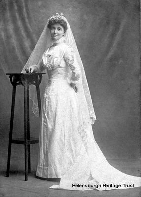 1920s bride
A posed photograph by Brown & Son of Helensburgh of a local bride in the 1920s. Any information would be welcomed.
