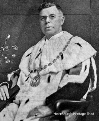 Provost Andrew Buchanan
An image from the Helensburgh and Gareloch Times of Andrew Buchanan, who served as Provost of Helensburgh from 1930-36. He donated the outdoor swimming pool to the burgh, and paid for the refurbishment of the interior of the Victoria Halls, amongst many acts of generosity.
