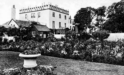 The Queen's Hotel
Originally the Baths Hotel and home of Helensburgh's first Provost, steamship pioneer Henry Bell, the Queen's Hotel â€” seen from the east â€” was built by Bell in 1806. It was converted into flats in the mid-1980s. Image circa 1936.
