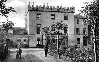 Queen's Hotel
The Queen's Hotel was originally Baths House, built by Henry Bell, who built Europe's first commercial steamship the Comet in 1812. The building has had many alterations but still stands on East Clyde Street, having been converted into flats. Image circa 1945, published by M.C.Robertson, West End Library, Helensburgh.
