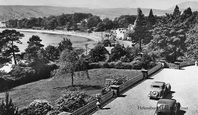 Rhu Village
Looking down on Rhu village and Rhu Bay from the drive of Woodstone Court, circa 1959.
