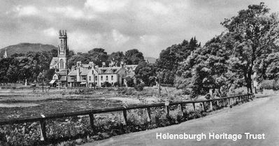 Rhu Village
Rhu Church and the village shops are pictured, circa 1905. The picture was published by Winton, Stationer, Post Office, Rhu.
