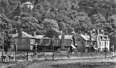 Rhu village centre
An old view of Rhu showing the Post Office and Inn, published by Winton, Stationer, Rhu Post Office. Image date unknown.
