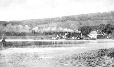 Rosneath from Rhu
A steamer, possibly the Lucy Ashton, is seen passing Ferry Inn at Rosneath. Image circa 1920.
