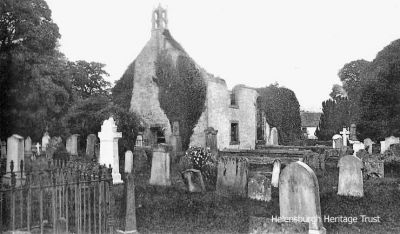 Rosneath Old Parish Church
St Modan's Old Parish Church, Rosneath, stands near to its successor, and is surrounded by a graveyard. The church is now a roofless ruin, with some of the walls still standing. This site is said to have had a church for centuries, with this ruined church being the fourth church on the site. There are records of ministers stretching back to 1250. The site was apparently established by St Modan, who may be buried at Faslane. The image is from a 1908 postcard, kindly supplied by the Helensburgh Memories Facebook page.
