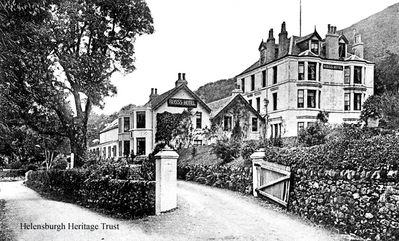 Ross's Hotel
Ross's Hotel in Arrochar, Ashfield House, Jenniville, Prospect House, Prospect View and Prospect Bank all belonged to the Ross family. The old Ross's Hotel, which was a small temperance hotel built in the 1870s by Alexander Ross, has now changed its name to the Loch Long Hotel and grown in size to dominate the village landscape. Image date unknown.
