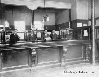 Royal Bank
The staff of the Royal Bank of Scotland branch in East Princes Street, Helensburgh, are pictured â€” the Car and General insurance company calendar shows â€” on June 18 1939. They are (from left): Ian Somerville, Hamish Buchanan, John Dixon, Gerald Stanton, and Robert Stanton. The image was gifted to the Heritage Trust by Marion Gillies.
