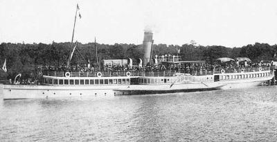 SS Prince George
The 256-ton Prince George, pictured at Balloch pier packed with passengers, was in service on Loch Lomond from 1899 to 1938. Built by A. & J.Inglis at Pointhouse, Glasgow, she was towed up the Leven. Her machinery meant she was rather expensive to operate. Most of her service was on the Balloch to Ardlui route, although she did do some afternoon excursion work. She was withdrawn and laid up at Balloch in 1938. Image date unknown.
