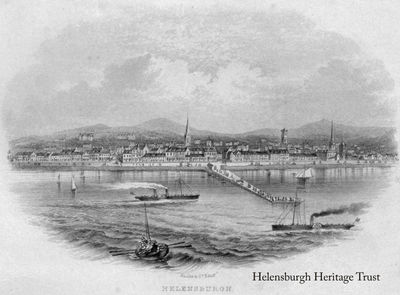 Seafront vision
An imaginative sketch of a busy Helensburgh seafront in the 1870s. Image supplied by Stewart Noble.
