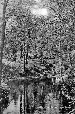 Shandon Hydro fish pond
A fish pond in the grounds of Shandon Hydropathic Hotel. Originally West Shandon, the magnificent building was the home of Robert Napier, the greatest figure in Clyde shipbuilding and marine engineering in the mid-19th century. During World War One the Hydro became a hospital, and in World War Two it was used by the army. In 1951 it became a hotel again, but in 1957 it was closed and demolished. Image circa 1910.
