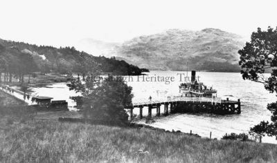 Tarbet pier
A Loch Lomond steamer leaves Tarbet pier. Date unknown.
