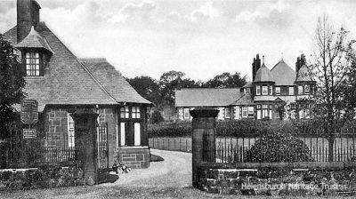 The Victoria Infirmary
A 1908 image of the Victoria Infirmary in East King Street. It was built in 1895 to the design of the celebrated architect William Leiper, remains partly in use today. The gatehouse was demolished some years ago.
