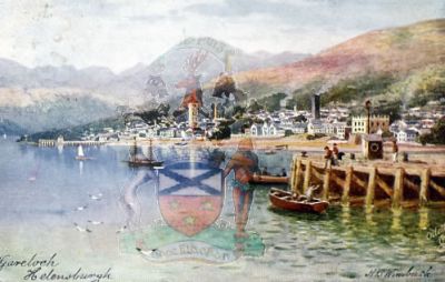 Helensburgh on Clyde 1883
From an original painting by Henry B.Wimbush. 

