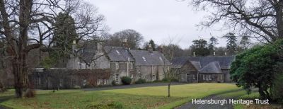 Geilston House
Geilston House in Cardross, former home of Miss Elizabeth Hendry and Miss Margaret Bell, now owned by the National Trust for Scotland. Dating from 1666 or earlier, it began as a modest thatched laird's house, was expanded to become a villa, and finally a decorated cottage linked to a walled garden. The entire house appears to have been thatched until the early 19th century. Its extensive 200 year-old garden is a popular tourist attraction. Photo by Stewart Noble.
