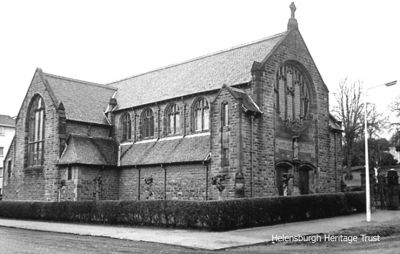 St Joseph's Church
There was no Roman Catholic Church in Helensburgh until 1880 when a chapel with school was built in Grant Street where the present church halls are. The present church itself at the corner of Lomond Street and East King Street was opened in 1912. Photo by Professor John Hume.
