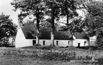 St Mahew's Chapel
The Chapel of St Mahew at Kirkton of Kilmahew, Cardross. For many years a derelict graveyard surrounding the ruin of a small mediaeval chapel, the land became the property of the Archdiocese of Glasgow in 1948, and they decided to restore the ruined chapel. The work began in 1953, under the direction of Ian G.Lindsay and Partners of Edinburgh, and was brought to a successful conclusion within the Octave of the Ascension, May 22 1955, when the Archbishop of Glasgow, the Most Rev Donald A.Campbell, DD, celebrated in it the first Pontifical Mass after a lapse of some four centuries. It is structurally the church which was built in 1467, but a small vestry was added.
