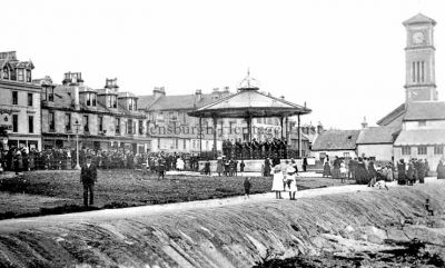 The Band Stand
The Breingan Band Stand which stood on Helensburgh seafront opposite the Imperial Hotel features on this old postcard. Image date unknown.
